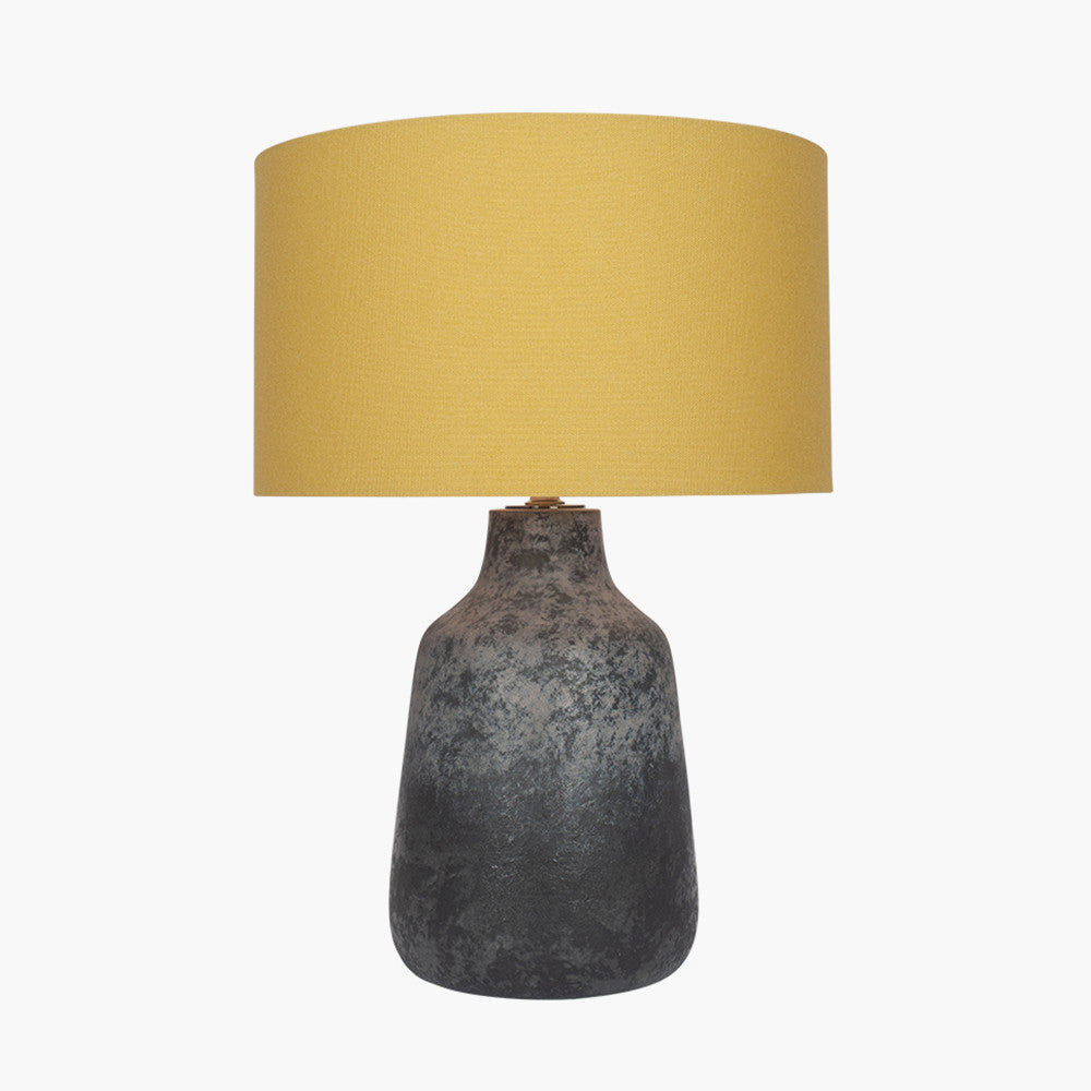 Vulcan Textured Volcanic Effect Grey Stoneware Table Lamp Base