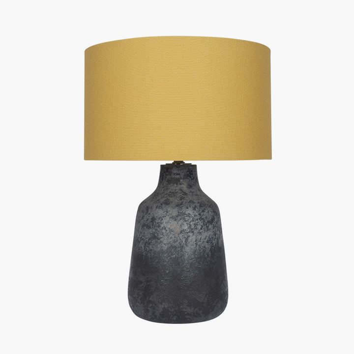 Vulcan Textured Volcanic Effect Grey Stoneware Table Lamp Base