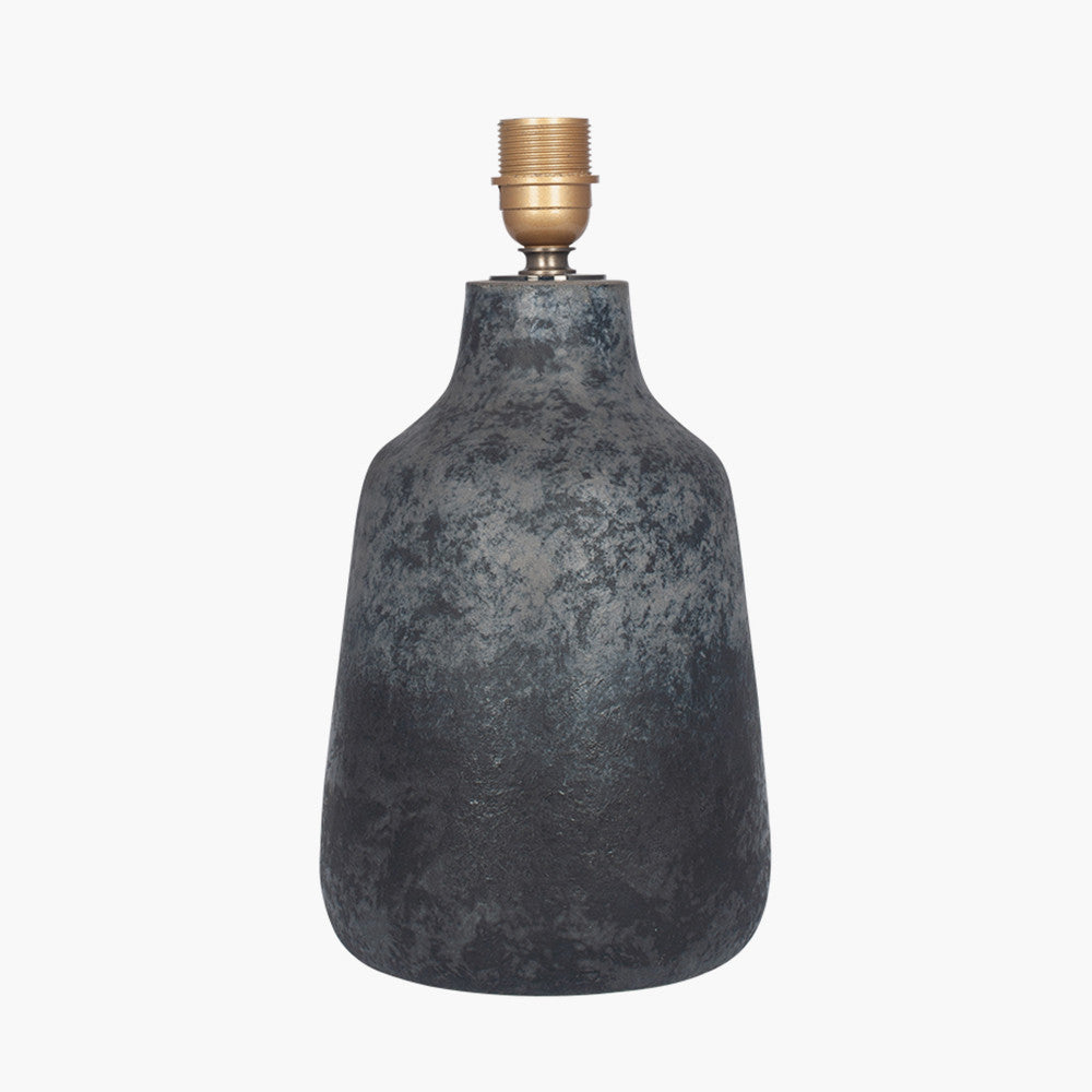 Vulcan Textured Volcanic Effect Grey Stoneware Table Lamp Base