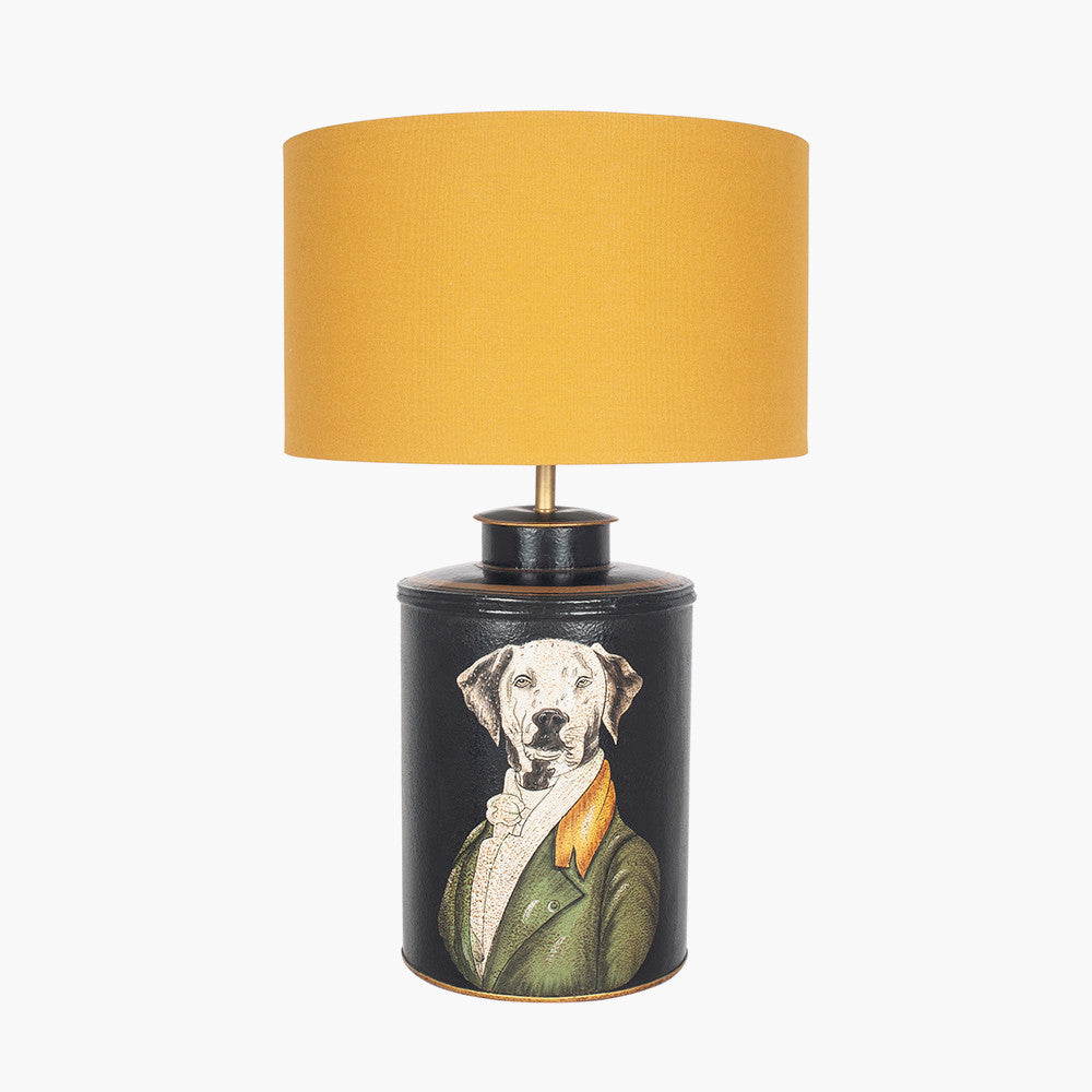 Pointer Black Hand Painted Dog Table Lamp Base