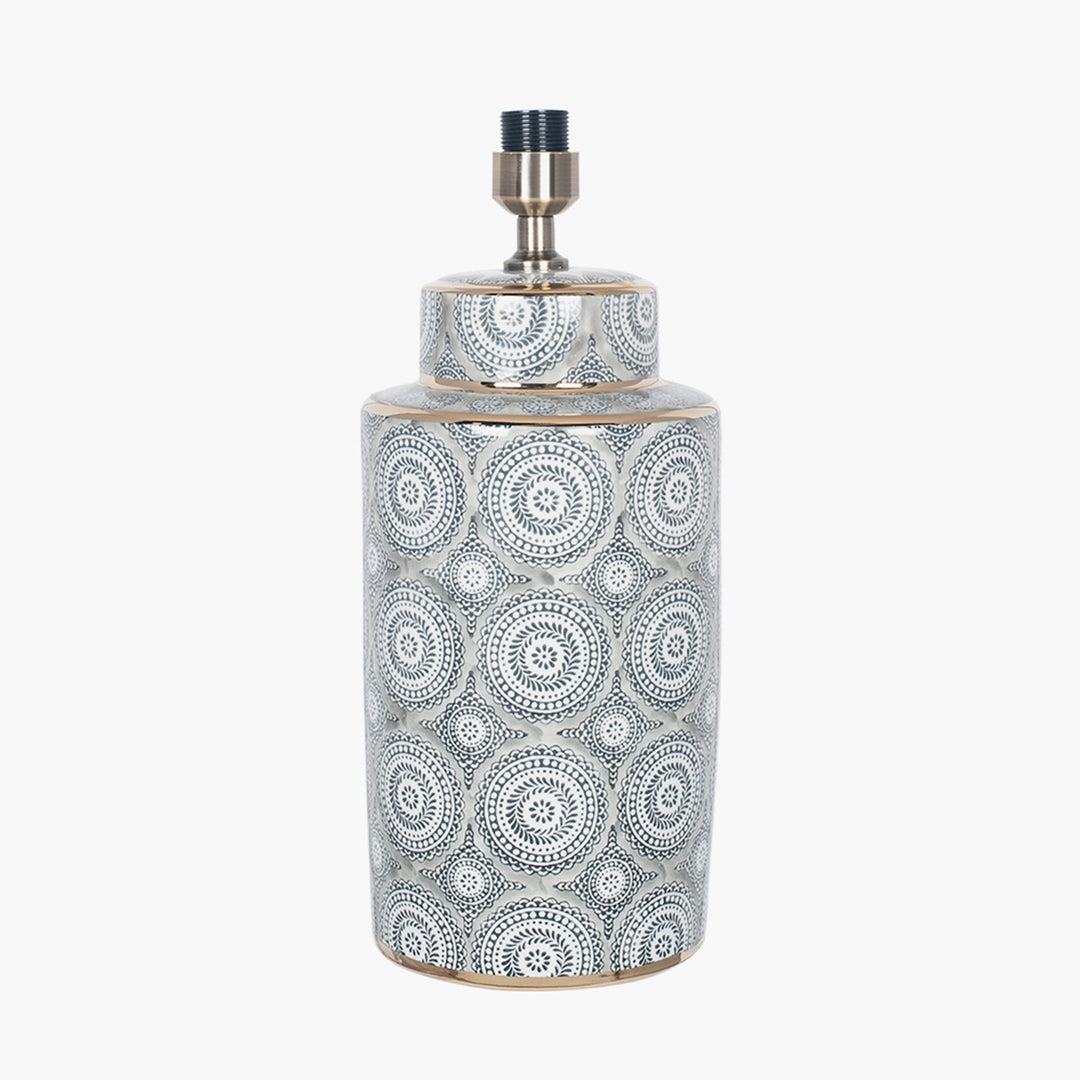 Kari Circle Pattern Ceramic Table Lamp Base