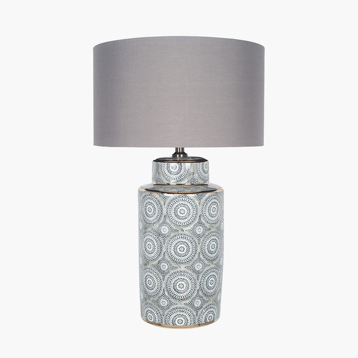 Kari Circle Pattern Ceramic Table Lamp Base