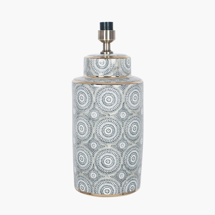 Kari Circle Pattern Ceramic Table Lamp Base