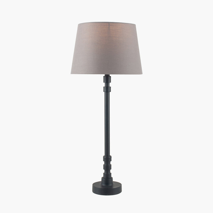 Rhode Matt Black Stick Metal Table Lamp Base