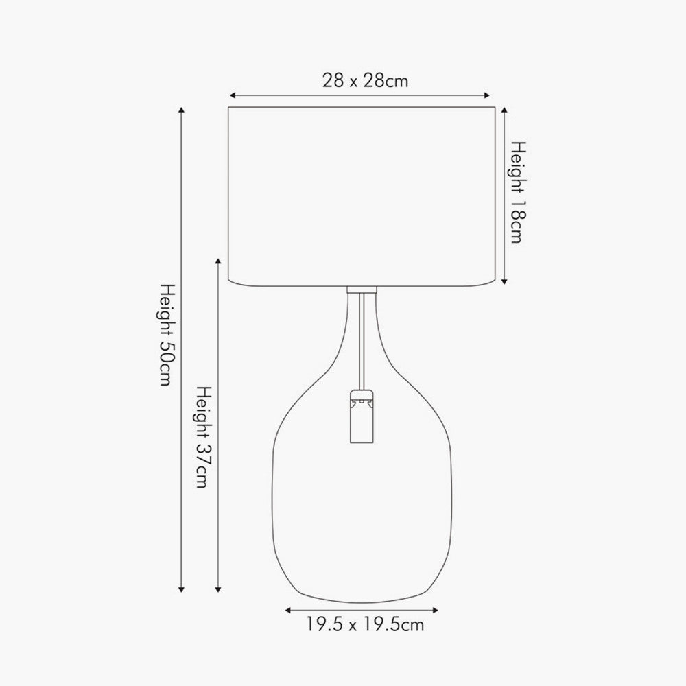 Stellar Mercurial Glass Dual Light Table Lamp