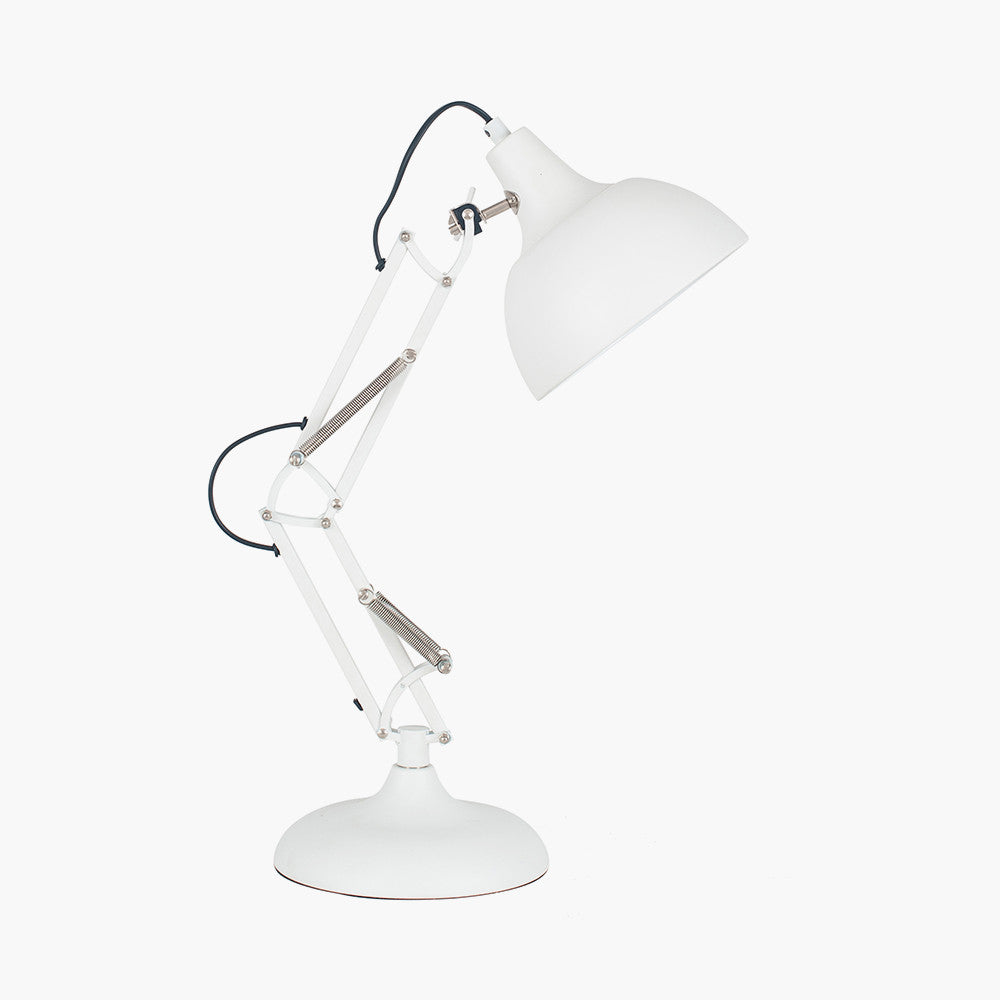 Alonzo Matt White Angled Task Table Lamp