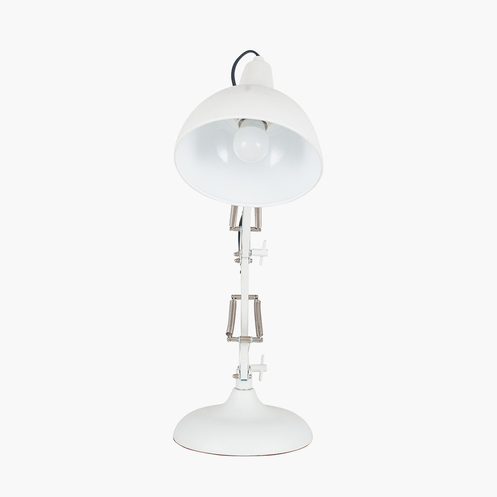 Alonzo Matt White Angled Task Table Lamp