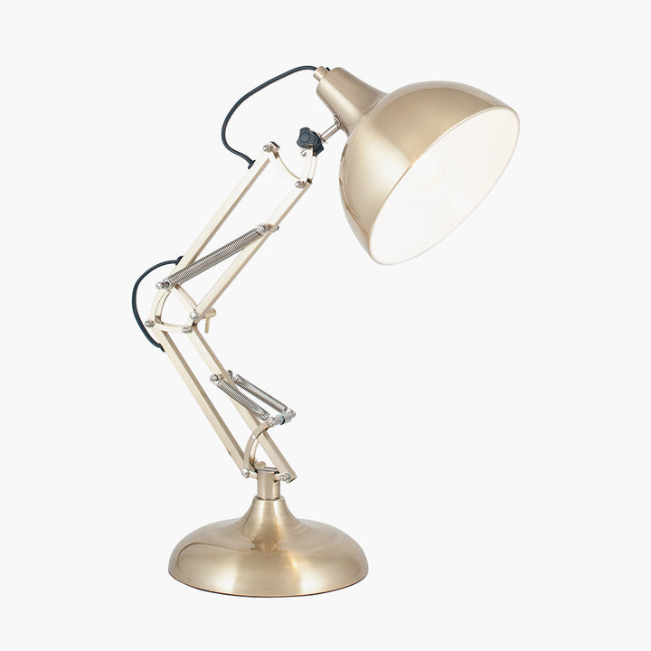 Alonzo Brass Metal Angled Task Table Lamp