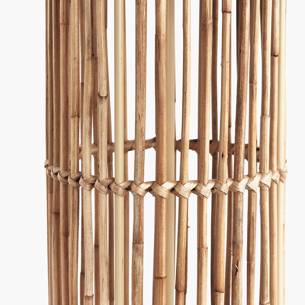 Sorbus Natural Ribbed Tall Table Lamp