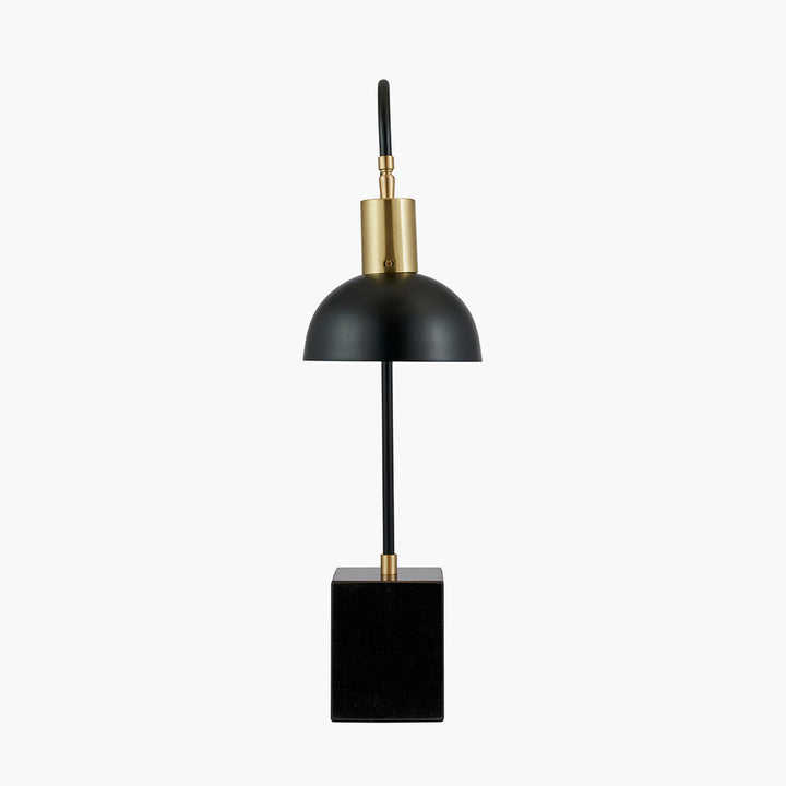 Mayfair Matt Black Domed Task Table Lamp