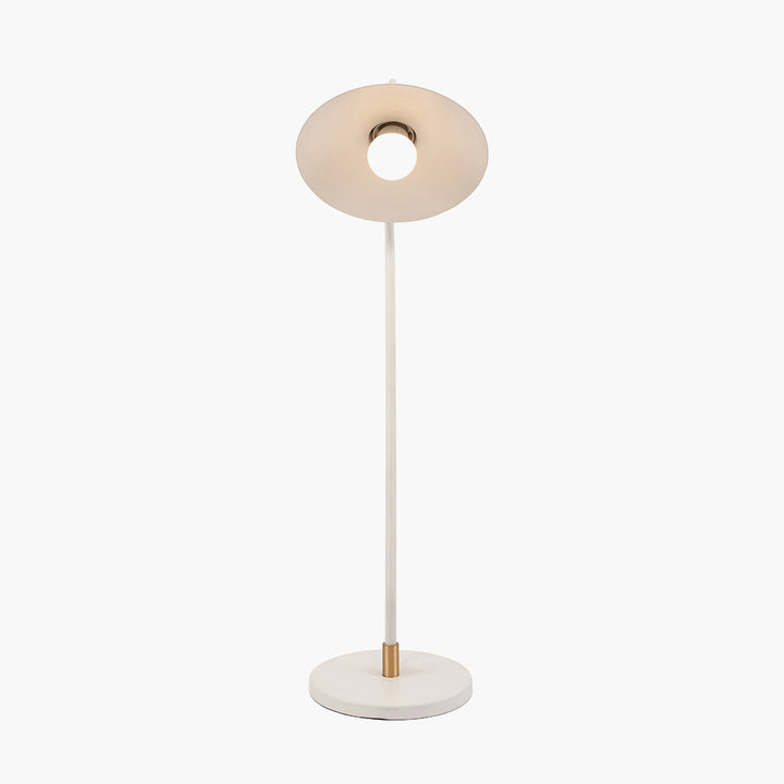 Camden Matt White Metal Angle Arm Task Table Lamp