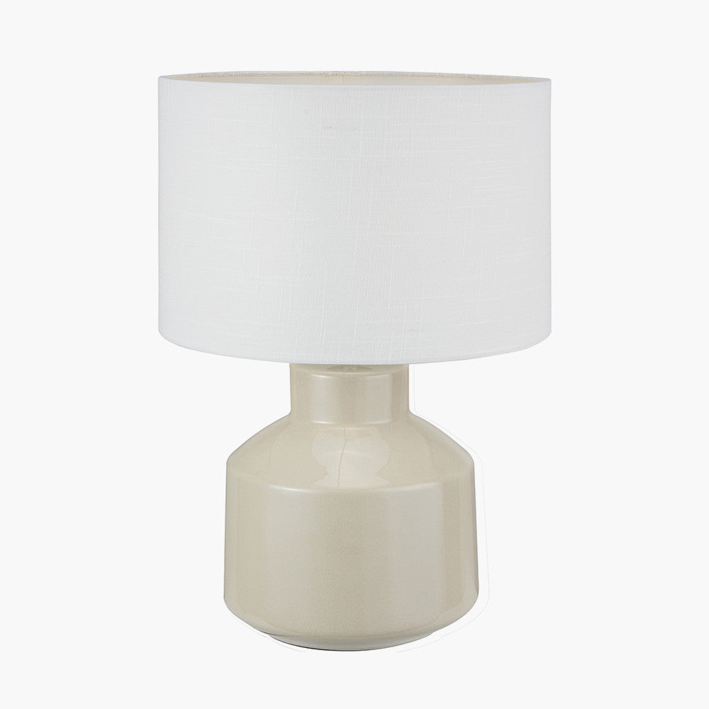 Nora Cream Crackle Effect Table Lamp