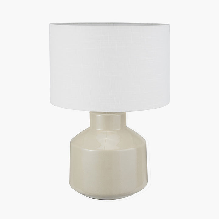 Nora Cream Crackle Effect Table Lamp