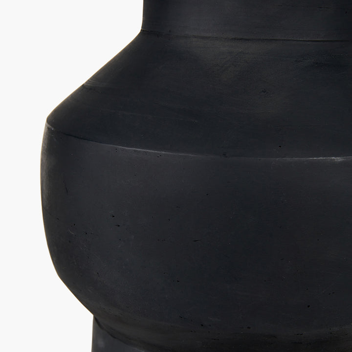 Inna Black Urn Terracotta Table Lamp Base