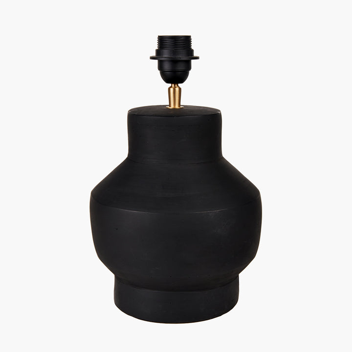 Inna Black Urn Terracotta Table Lamp Base