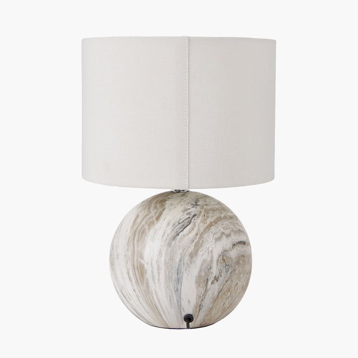 Viejo Grey Stone Effect Ceramic Table Lamp