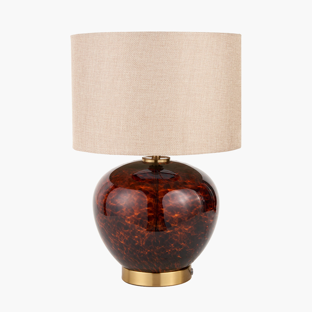 Lucien Tortoiseshell Glass Table Lamp