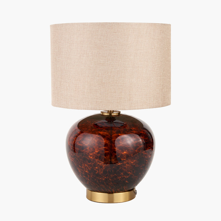 Lucien Tortoiseshell Glass Table Lamp