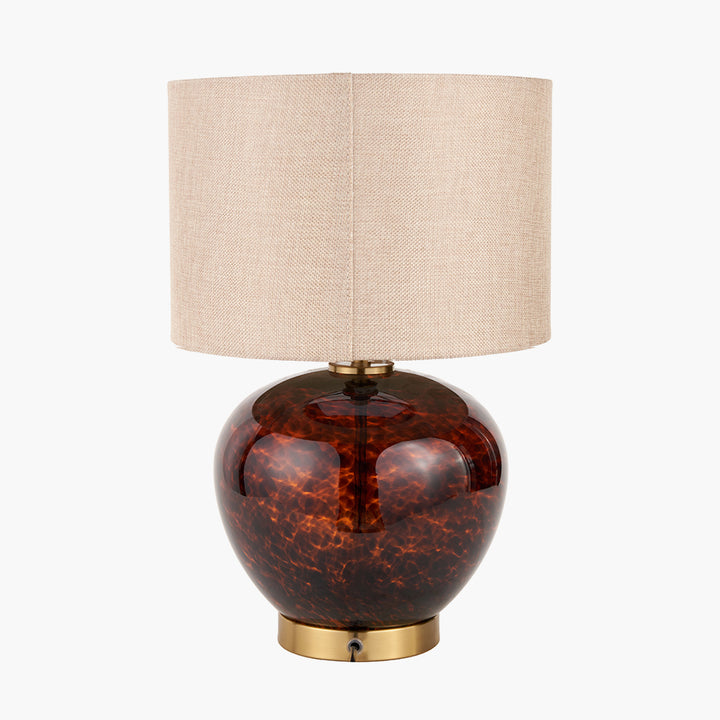 Lucien Tortoiseshell Glass Table Lamp