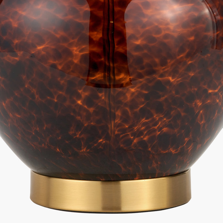 Lucien Tortoiseshell Glass Table Lamp