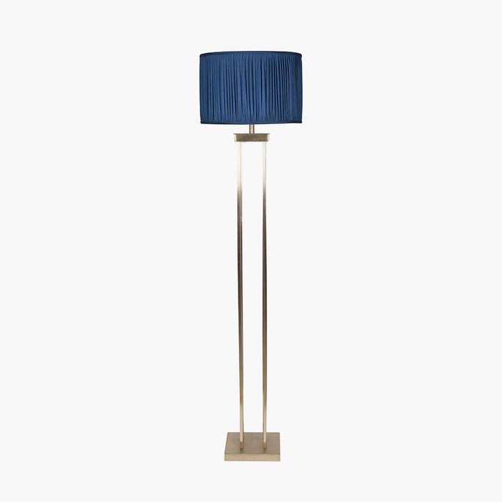 Langston Satin Brass Metal Column Floor Lamp Base