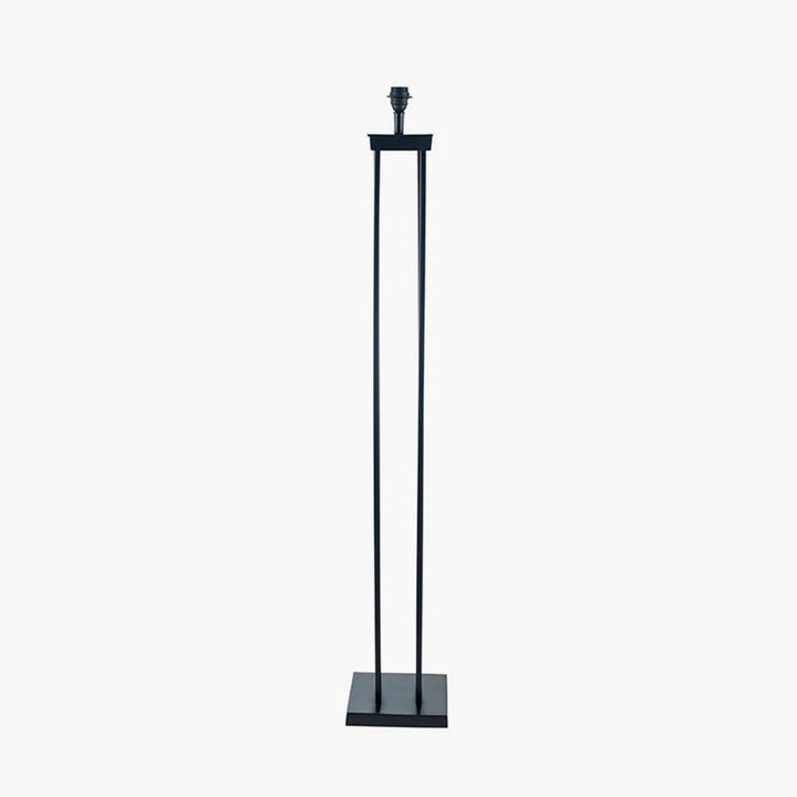 Langston Matt Black Metal Column Floor Lamp Base