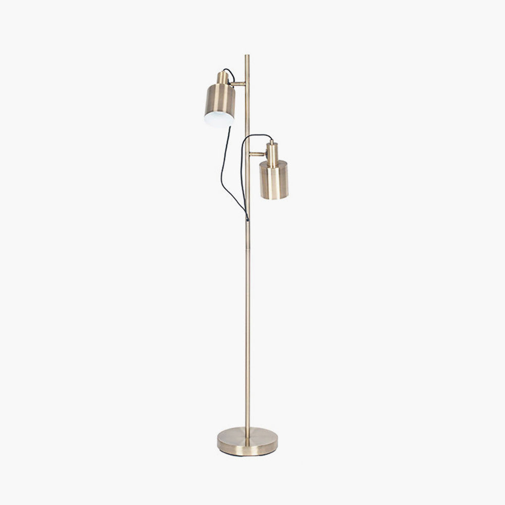 Aaron Antique Brass Metal Task Floor Lamp