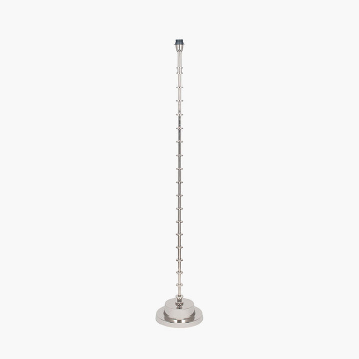 Almas Silver Metal Floor Lamp Base