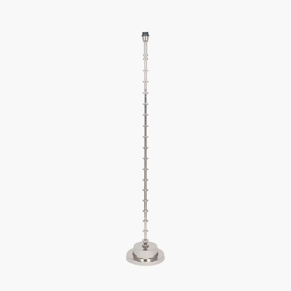 Almas Silver Metal Floor Lamp Base