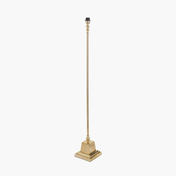 Claudius Gold Metal Stick Floor Lamp Base