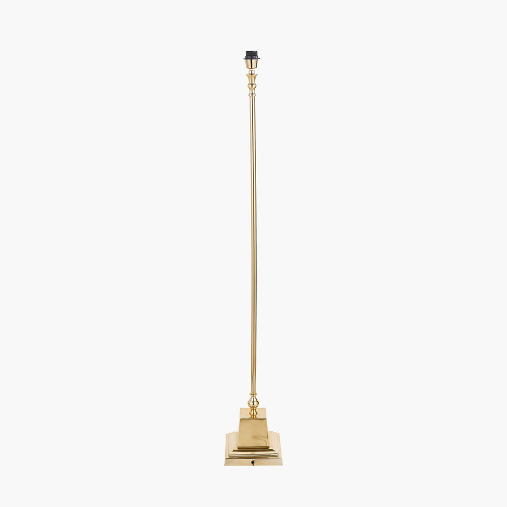 Claudius Gold Metal Stick Floor Lamp Base