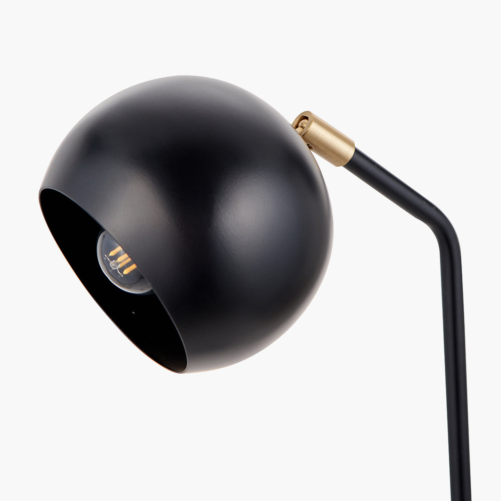 Bailey Black Metal 2 Head Floor Lamp