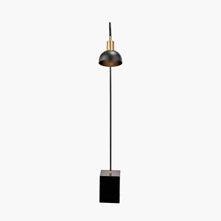 Mayfair Matt Black Domed Task Floor Lamp