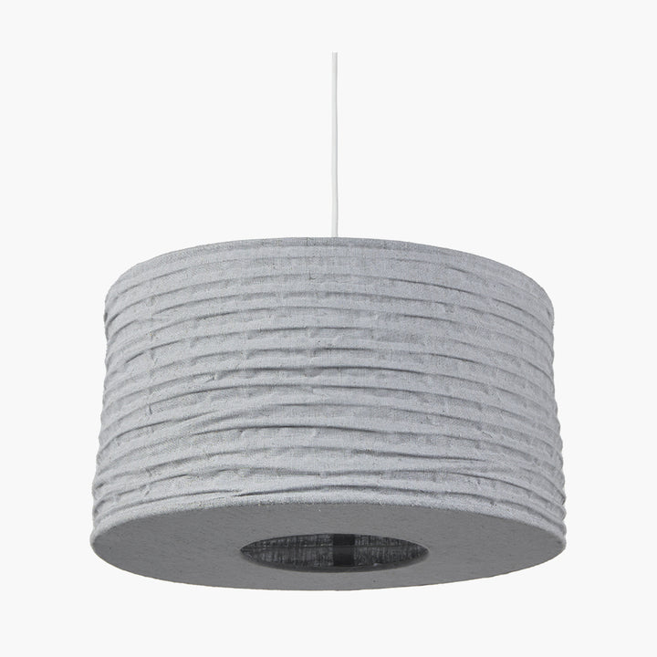 Patpong 35cm Grey Jute Easy Fit Pendant