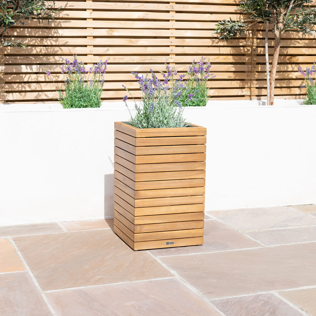 Maze -  Bali Medium Planter with Metal Liner