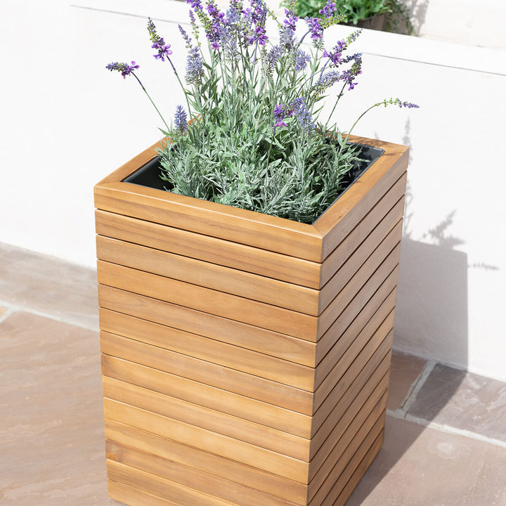 Maze -  Bali Medium Planter with Metal Liner