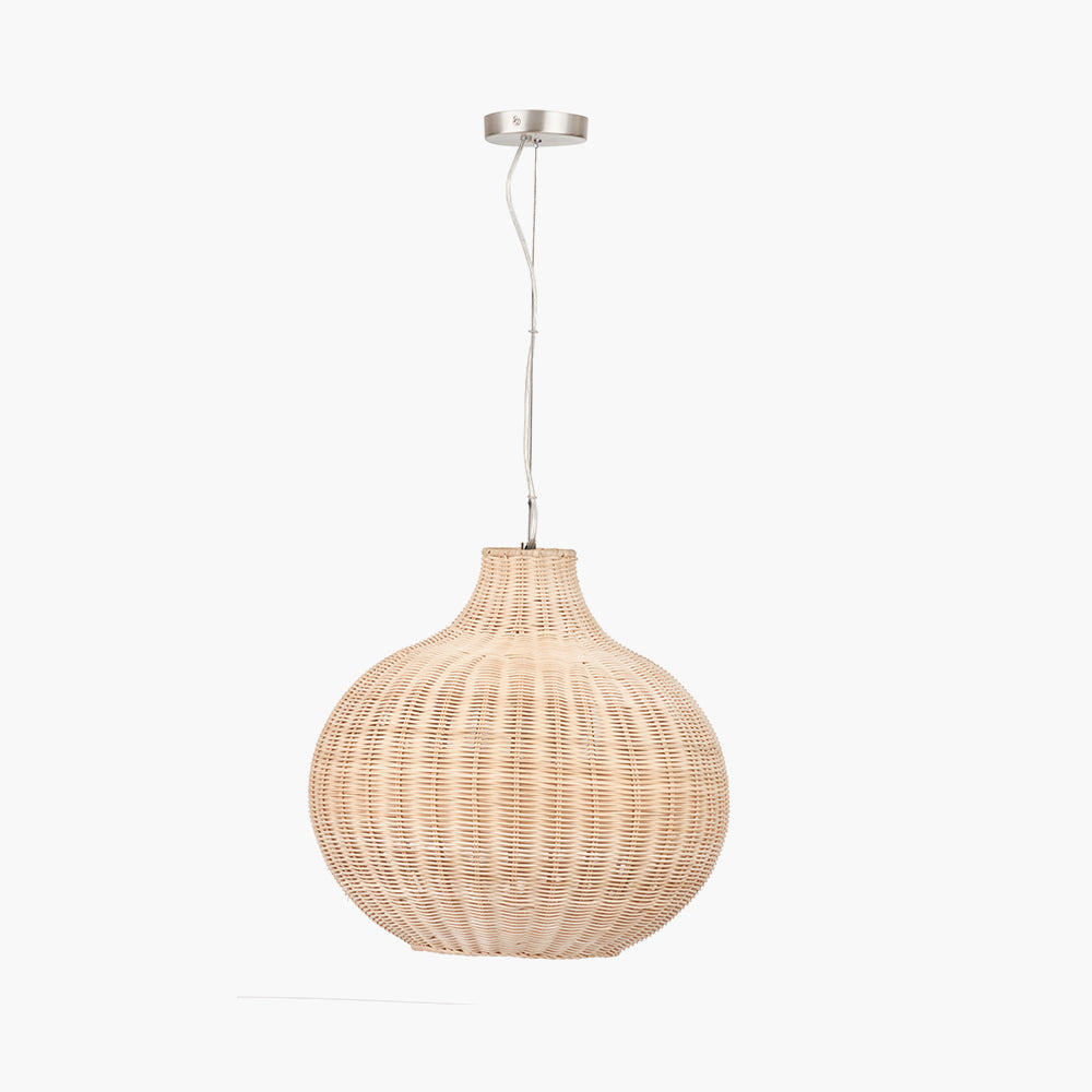 Allona Natural Rattan Pendant