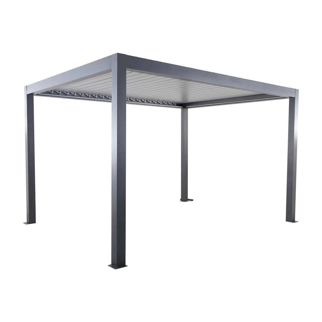 Solis Retractable Roof Pergola Aluminium Rectangular 30x40 - Frame Only