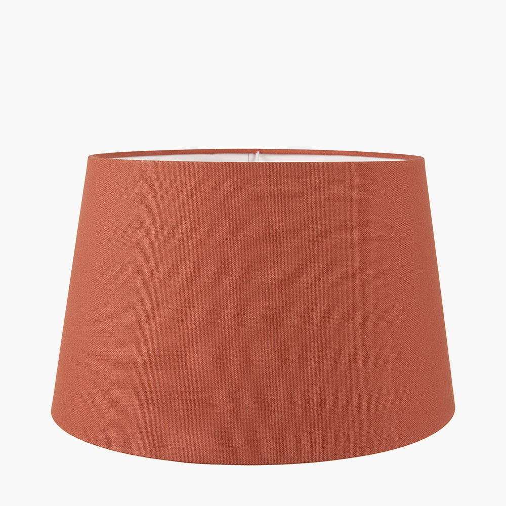 Winston 25cm Tobacco Handloom Tapered Cylinder Shade