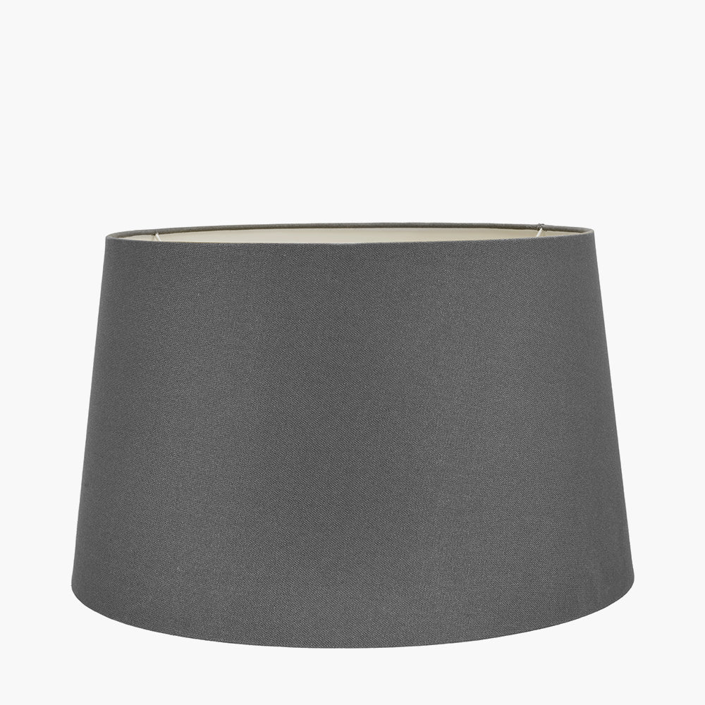 Winston 30cm Grey Handloom Tapered Cylinder Shade