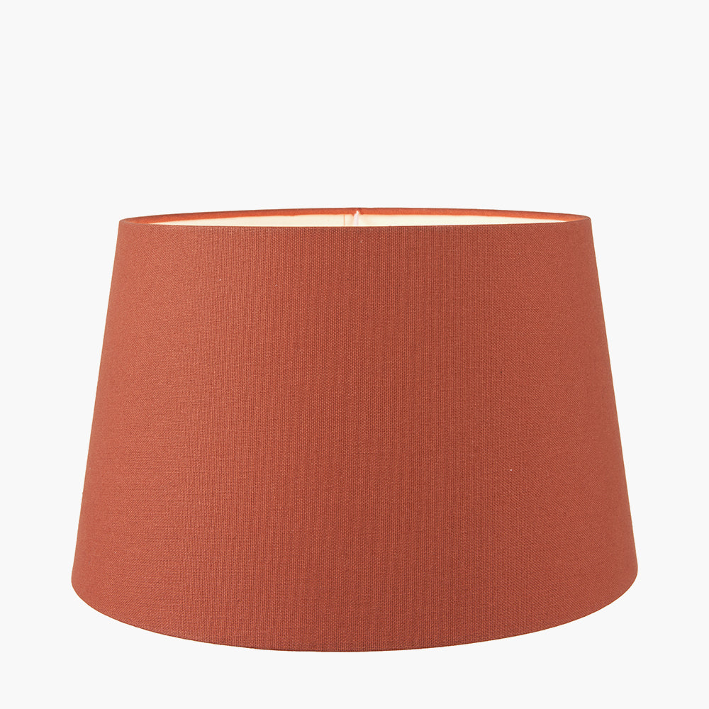 Winston 30cm Tobacco Handloom Tapered Cylinder Shade