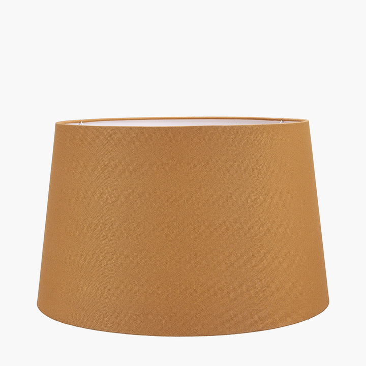 Winston 45cm Mustard Handloom Tapered Cylinder Shade