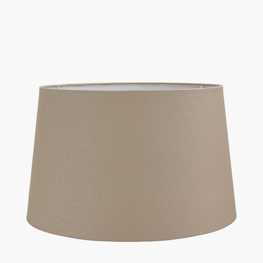 Winston 25cm Taupe Handloom Tapered Cylinder Shade