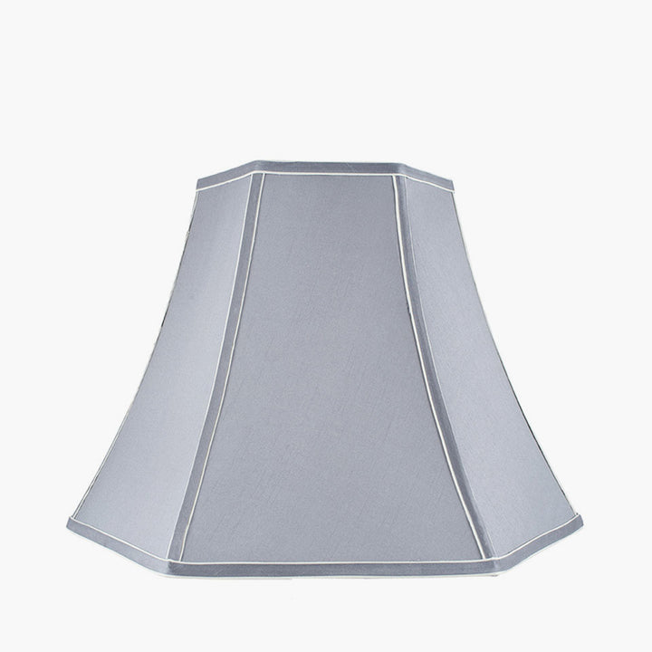 Lyla 30cm Steel Grey Polysilk Bowed Shade