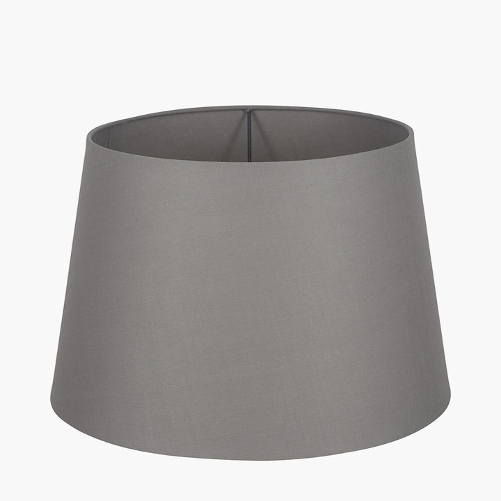 Adelaide 30cm Steel Grey Tapered Poly Cotton Shade