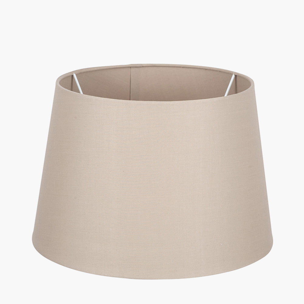 Adelaide 30cm Taupe Tapered Poly Cotton Shade