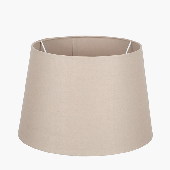 Adelaide 20cm Taupe Tapered Poly Cotton Shade