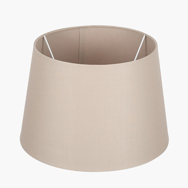 Adelaide 20cm Taupe Tapered Poly Cotton Shade