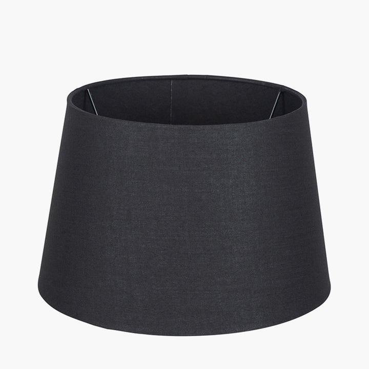 Adelaide 25cm Black Tapered Poly Cotton Shade