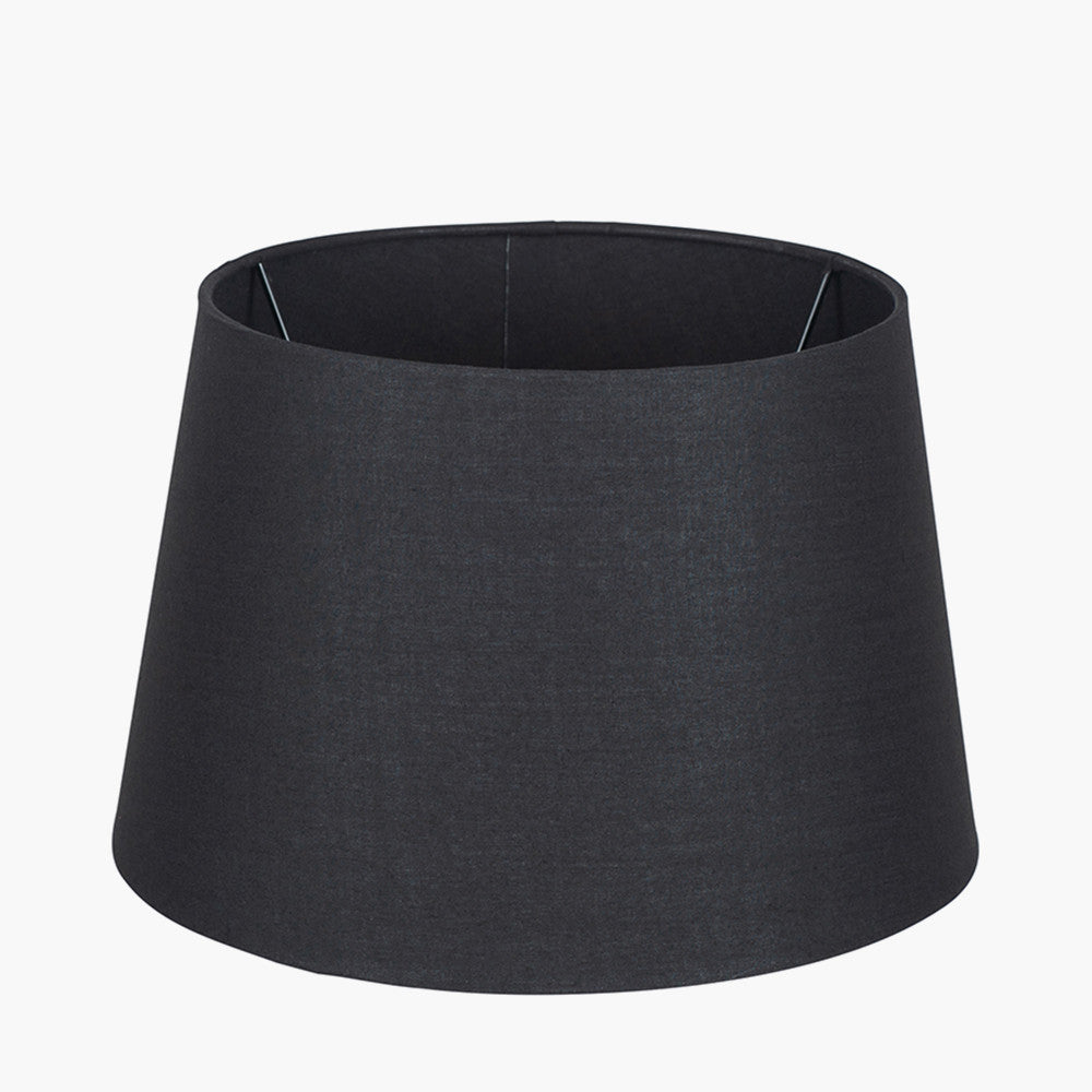 Adelaide 40cm Black Tapered Poly Cotton Shade